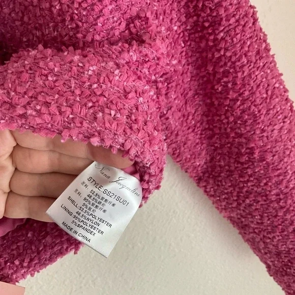 NWT Nana Jacqueline Pink Cropped Blazer - Picture 8 of 9